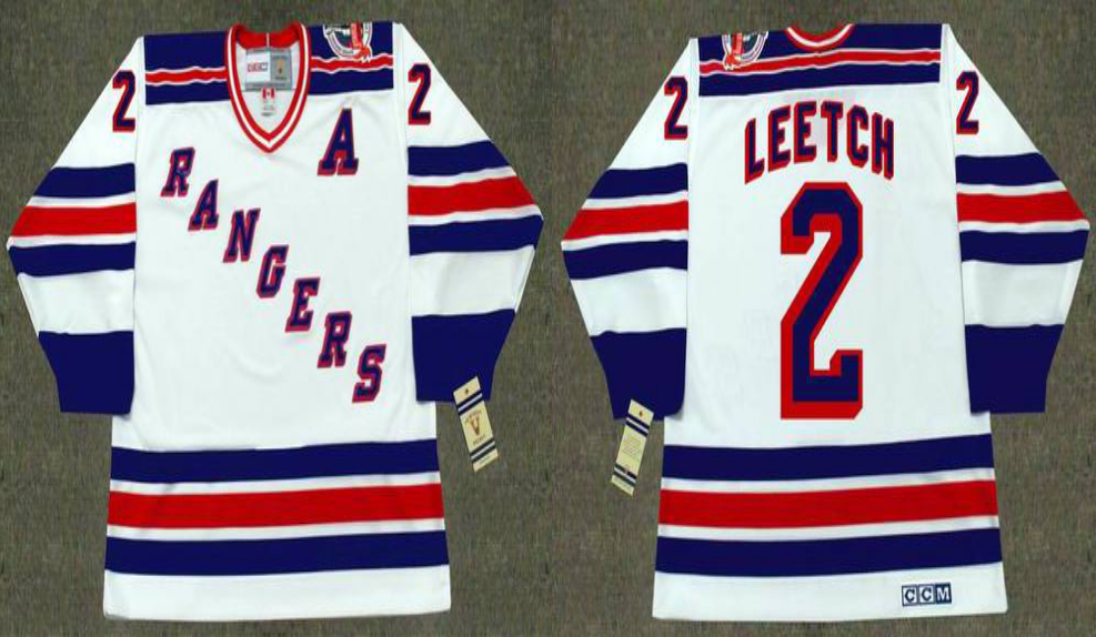 2019 Men New York Rangers 2 Leetch white style 2 CCM NHL jerseys
